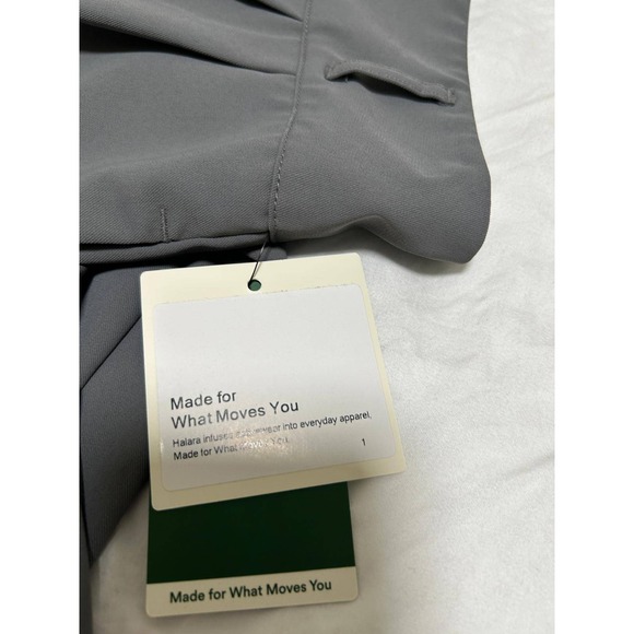 Halara Wide Leg Pants High Waisted Elastic Waist Gray Pleated Women Med Petite - Picture 8 of 11